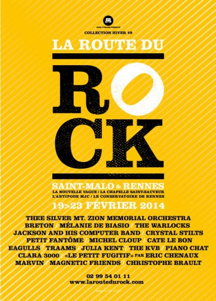 Programmation complète de la Route du Rock collection hiver