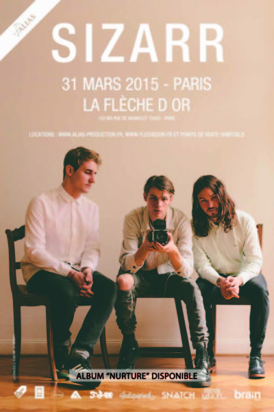 Gagnez 2x2 places pour Sizarr @ Flèche d'Or le 31 mars 2015