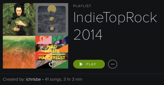 La playlist 2014 d'IndiePopRock
